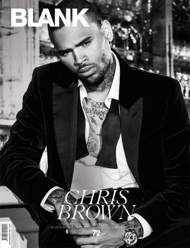 Chris Brown BLANK Magazine Cover