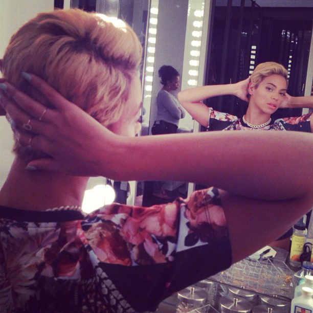 Beyonce short hair 1