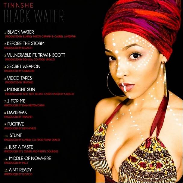 Tinashe Black Water Back Cover