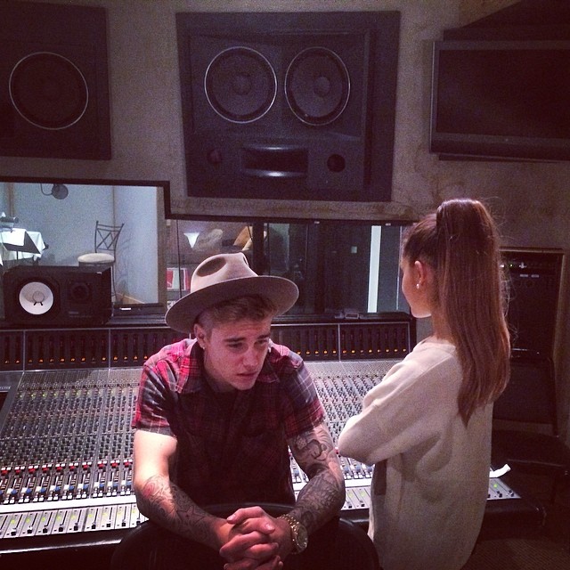 Justin Bieber & Ariana Grande In Studio Duet