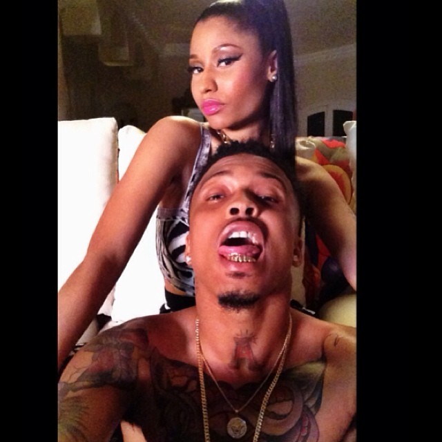 Nicki Minaj Nude Selfie Blowjob - August Alsina & Nicki Minaj Shoot \