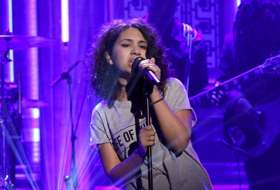 THE TONIGHT SHOW STARRING JIMMY FALLON -- Episode 0301 -- Pictured: Musical guest Alessia Cara performs with The Roots on July 29, 2015 -- (Photo by: Douglas Gorenstein/NBC)