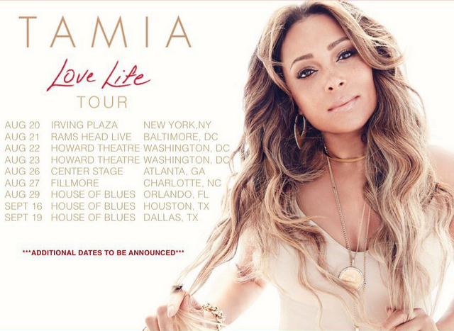 Tamia Love Life Tour