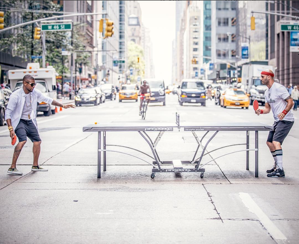 Usher Ping Pong NYC 1